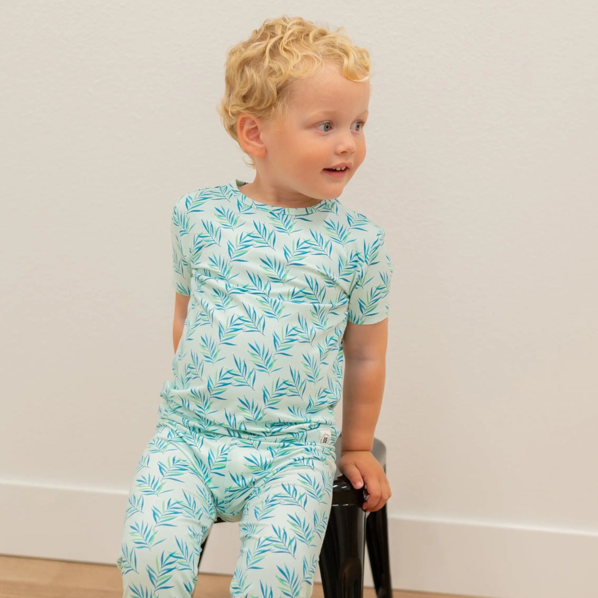 Big Kid Short Sleeve Pajama Set All Season Comfort for Kids Sweet Bamboo
