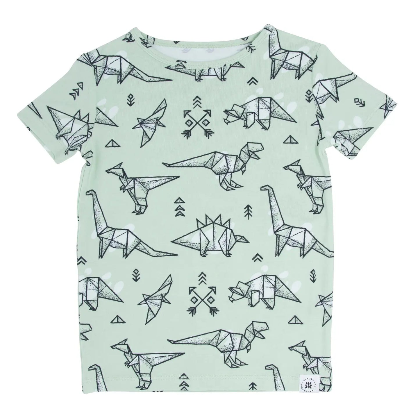 Big Kid Short Sleeve Pajama Set for All Seasons Comfortable Adorable Sleepwear for Kids Sweet Bamboo