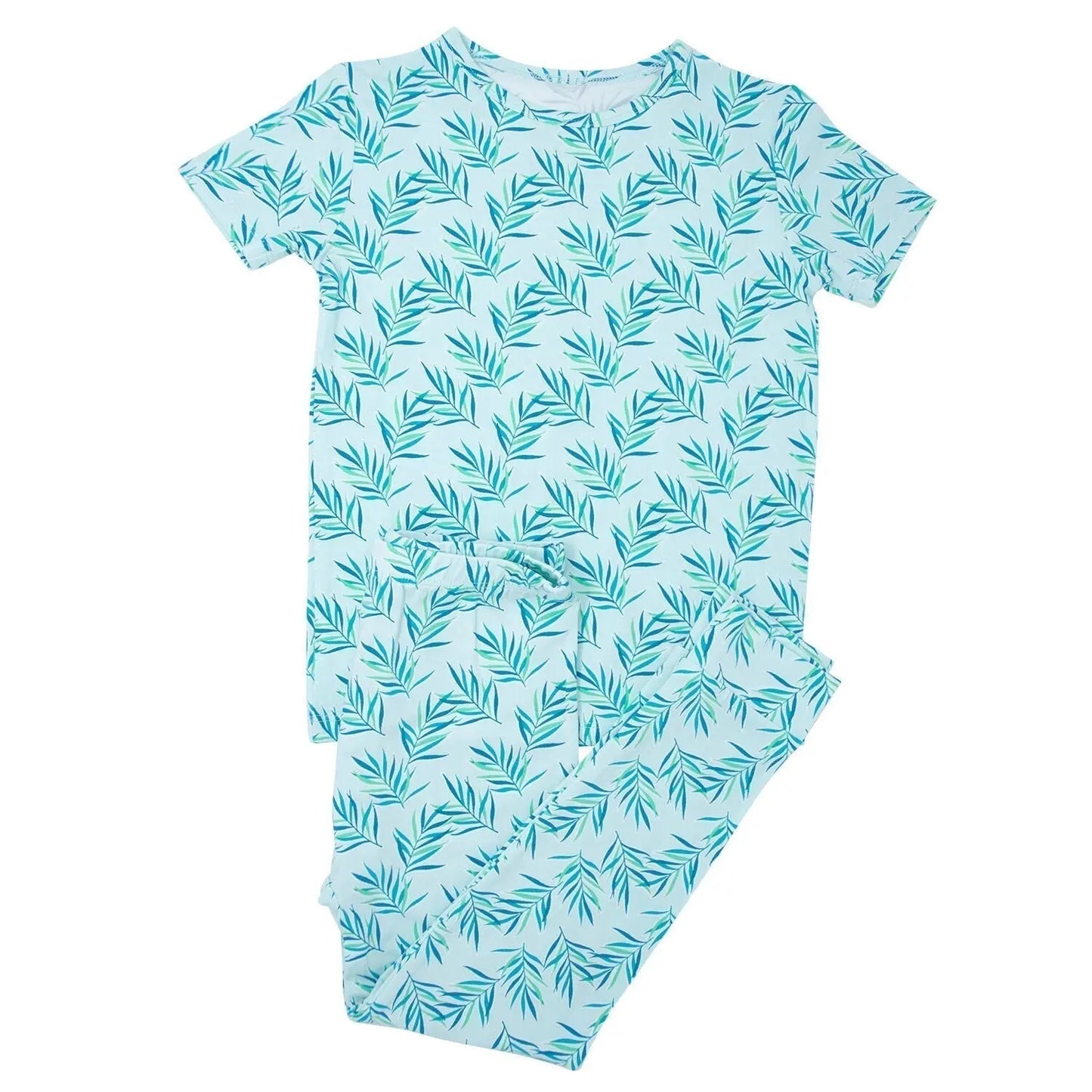 Big Kid Short Sleeve Pajama Set All Season Comfort for Kids Sweet Bamboo
