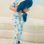 Sweet Bamboo Cozy Short Sleeve Pajama Set with Cuffed Pants for Big Kids - Apparel & Accessories > Clothing > Baby & Toddler Clothing > Baby & Toddler Sleepwear Big Kid PJ S/S