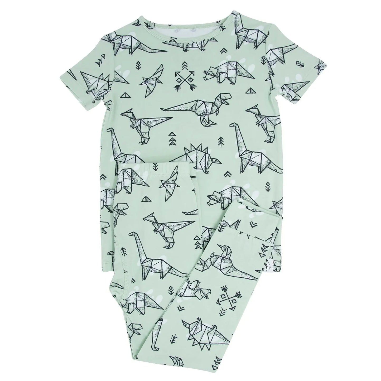 Big Kid Short Sleeve Pajama Set for All Seasons Comfortable Adorable Sleepwear for Kids Sweet Bamboo