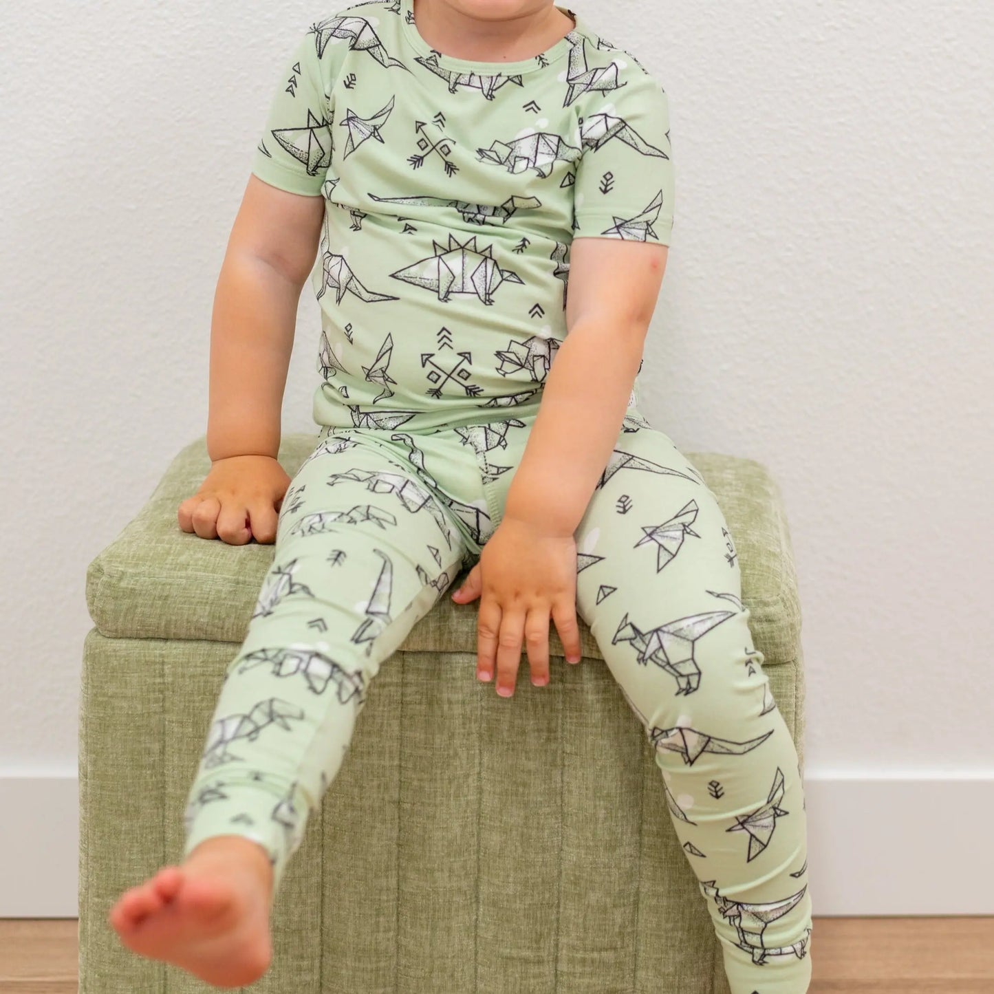 Big Kid Short Sleeve Pajama Set for All Seasons Comfortable Adorable Sleepwear for Kids Sweet Bamboo