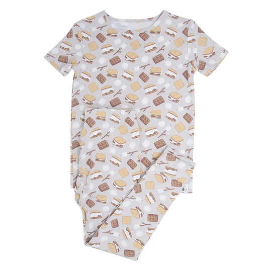 Big Kid Short Sleeve Pajama Set All Season Comfortable Sleepwear Sweet Bamboo