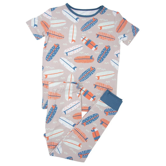 Big Kid Short Sleeve Pajama Set All Season Comfort for Kids Sweet Bamboo