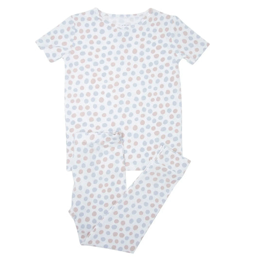 Big Kid Short Sleeve Pajama Set All Season Comfort for Kids Sweet Bamboo