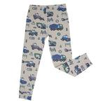 Sweet Bamboo Cozy Cotton Pajama Set with Trucks and Diggers for Big Kids All Season - Apparel & Accessories > Clothing > Sleepwear & Loungewear > Pajamas Big Kid PJ S/S