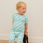 Sweet Bamboo Big Kid Short Sleeve Pajama Set with All Season Comfort for Kids - 
