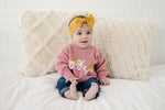 Little Joy Co. Big Sis Hand Embroidered Sweater for Girls 0 to 3 Months - Everetts Place Boutique - 
