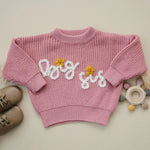 Little Joy Co. Big Sis Hand Embroidered Sweater for Girls 0 to 3 Months - Everetts Place Boutique - 