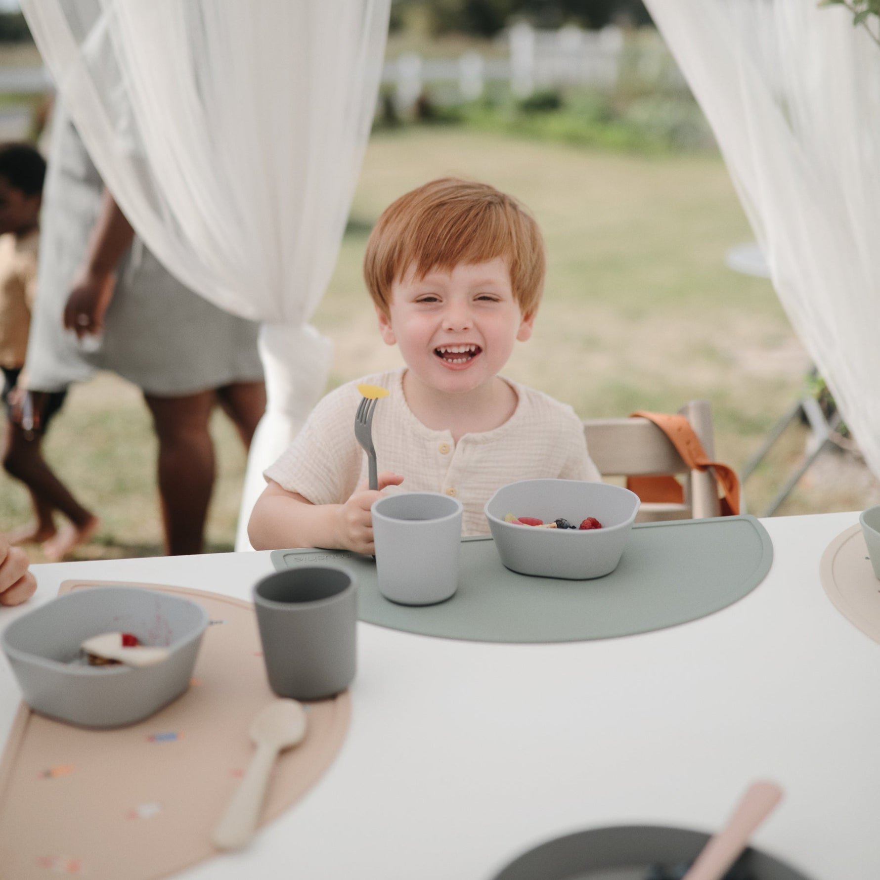 Durable Plastic Dinnerware Cups for Toddlers by Mushie