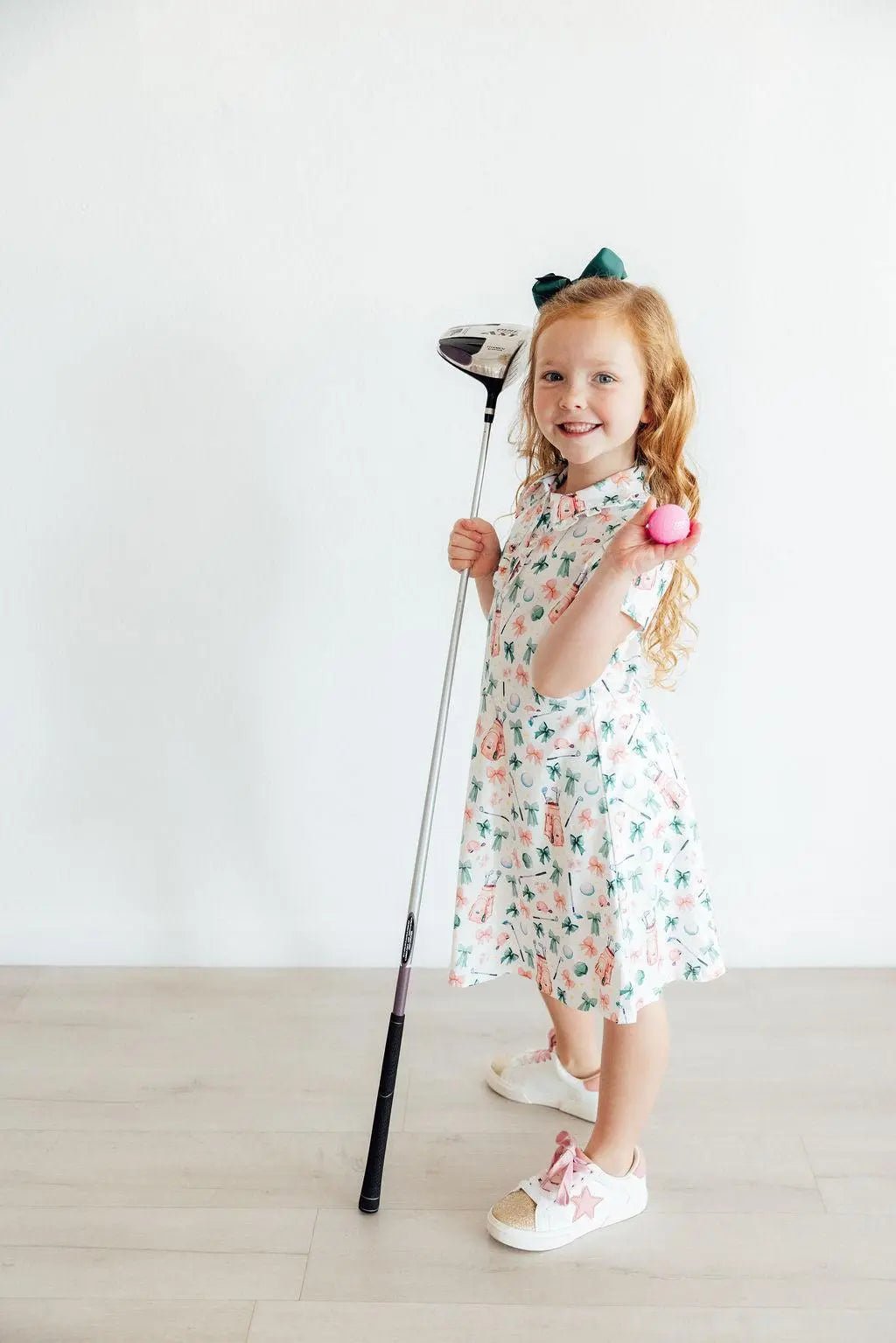 Mila & Rose ® Birdies & Bows S/S Polo Dress - 