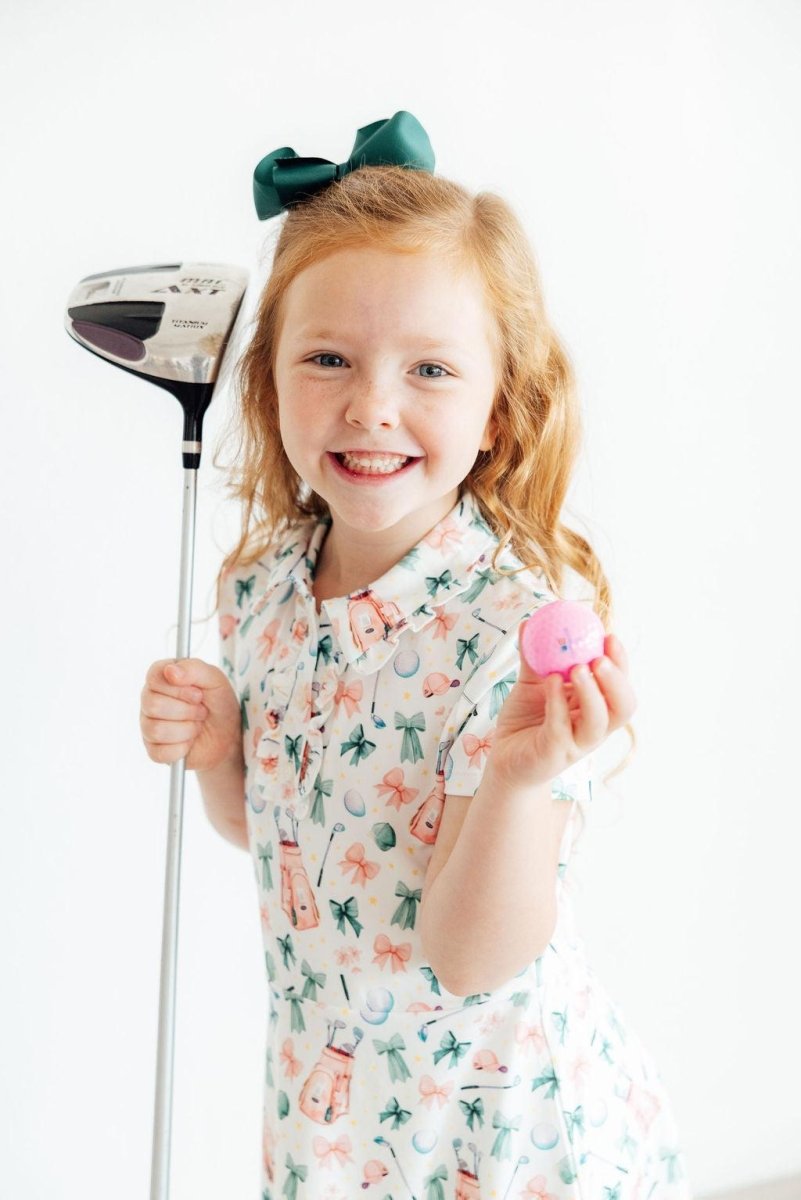 Mila & Rose ® Birdies & Bows S/S Polo Dress - 