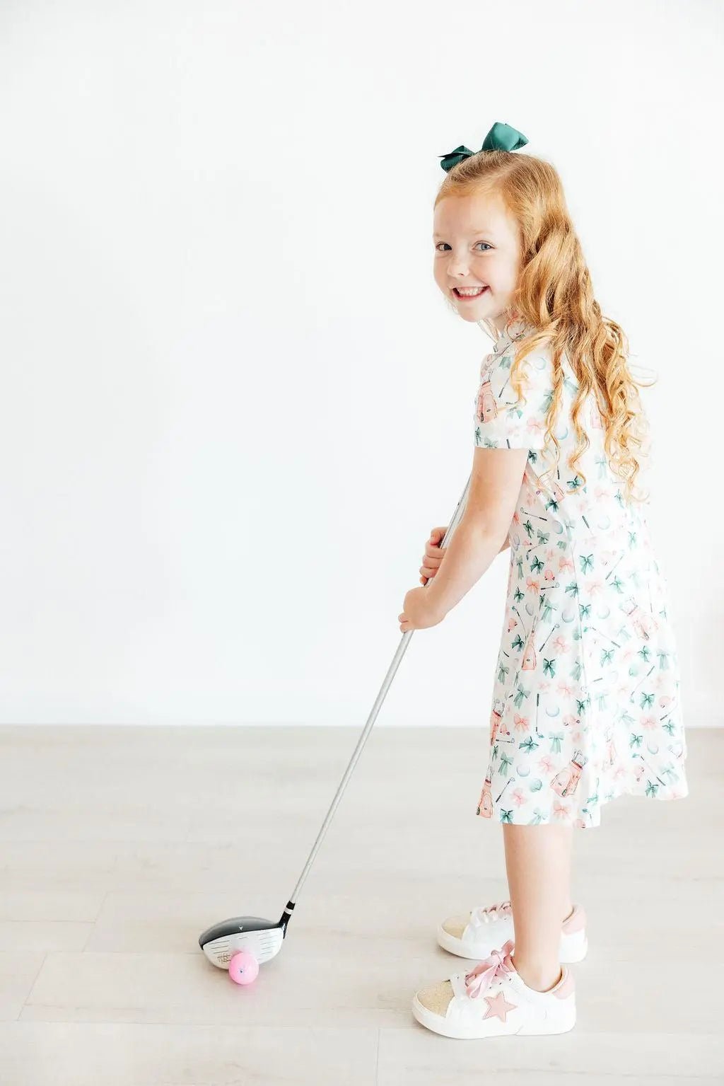 Mila & Rose ® Birdies & Bows S/S Polo Dress - 
