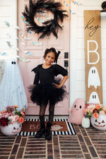Mila & Rose ® Black 3/4 Tutu Leotard For Girls Dance Class Fluffy Layers - 