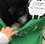 Three Little Tots Black and White No Touching Baby Car Seat Sign Tag - 