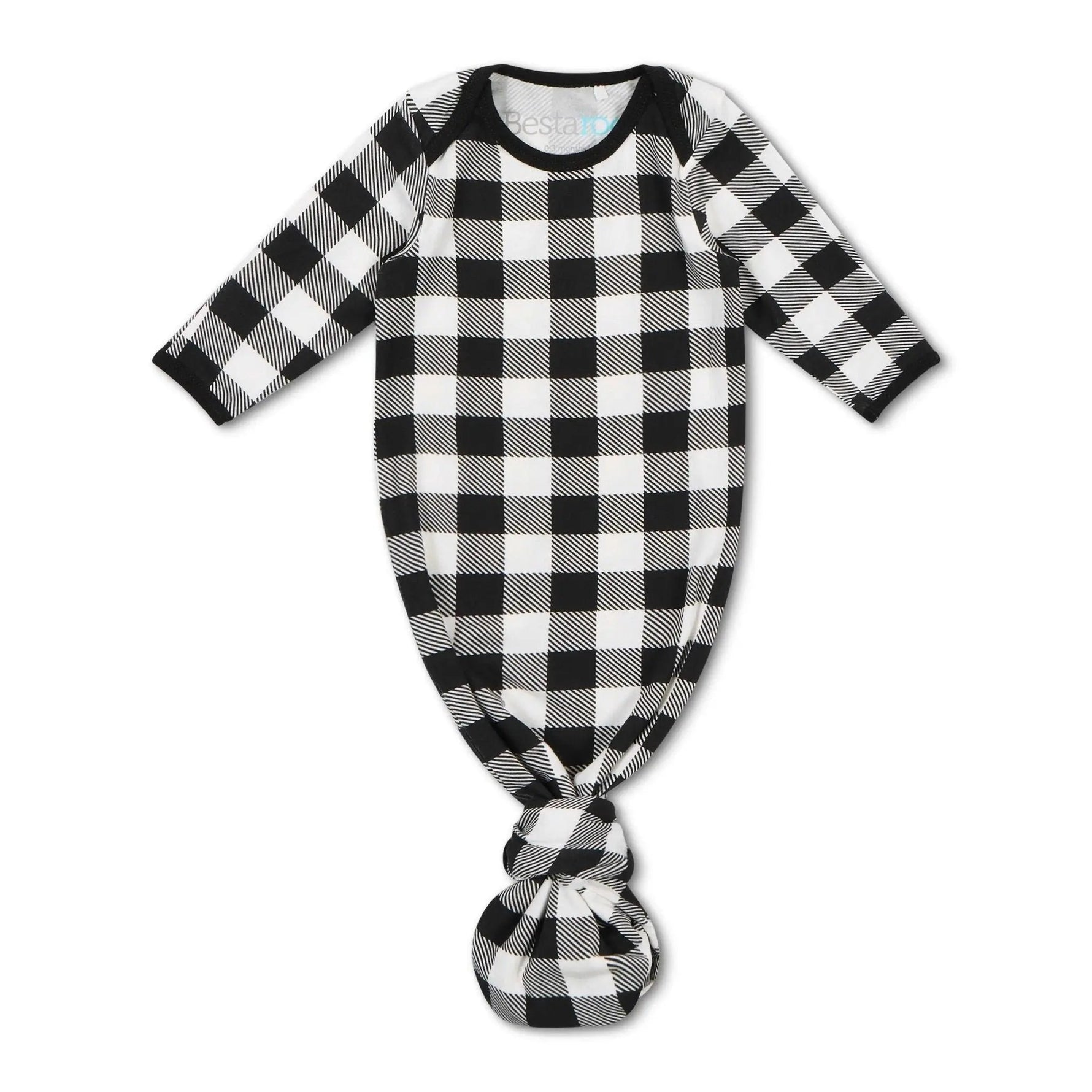 Bestaroo Black and White Plaid Gown - 