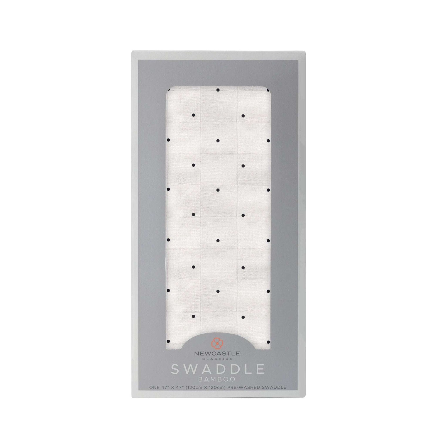 Newcastle Classics Bamboo Swaddle Blanket with Polka Dots for Soft and Breathable Baby Comfort - Baby & Toddler > Swaddling & Receiving Blankets Bamboo Swaddle