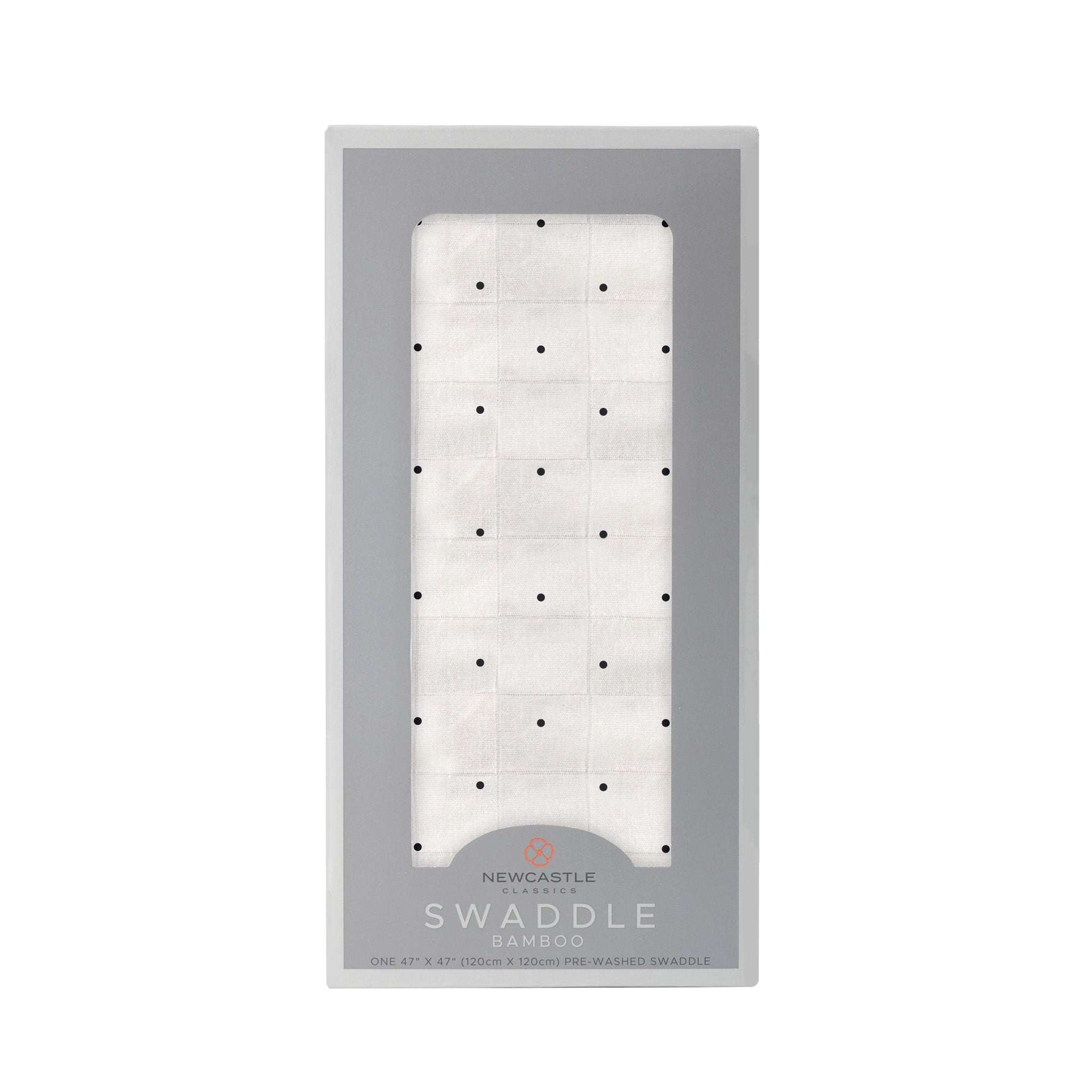 Newcastle Classics Bamboo Swaddle Blanket with Polka Dots for Soft and Breathable Baby Comfort - Baby & Toddler > Swaddling & Receiving Blankets Bamboo Swaddle