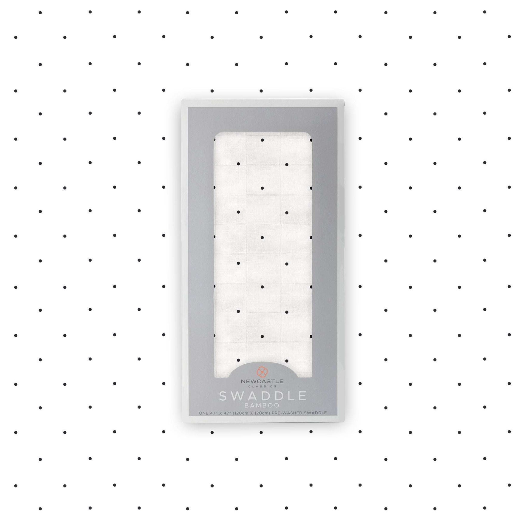 Newcastle Classics Bamboo Swaddle Blanket with Polka Dots for Soft and Breathable Baby Comfort - Baby & Toddler > Swaddling & Receiving Blankets Bamboo Swaddle
