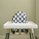 Little Joy Co. Black Checker Cushion Cover For IKEA Antilop Highchair - Everetts Place Boutique - 