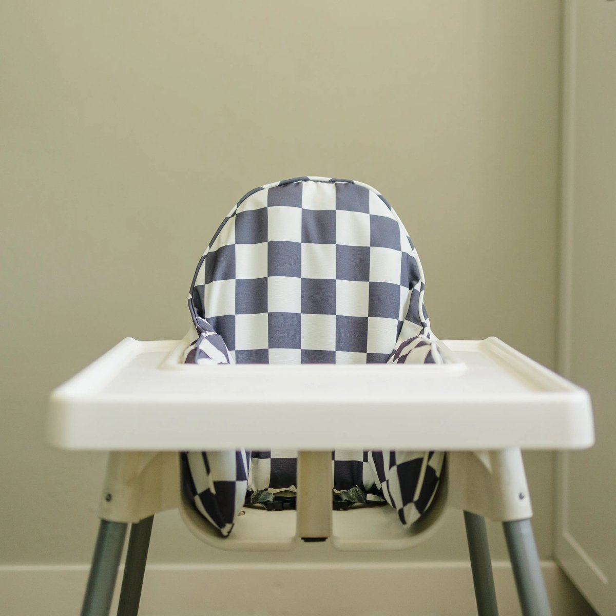 Little Joy Co. Black Checker Cushion Cover For IKEA Antilop Highchair - Everetts Place Boutique - 