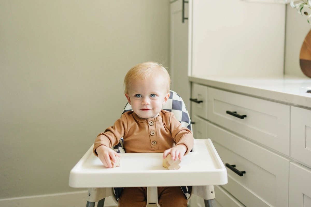 Little Joy Co. Black Checker Cushion Cover For IKEA Antilop Highchair - Everetts Place Boutique - 