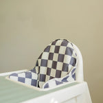 Little Joy Co. Black Checker Cushion Cover For IKEA Antilop Highchair - Everetts Place Boutique - 