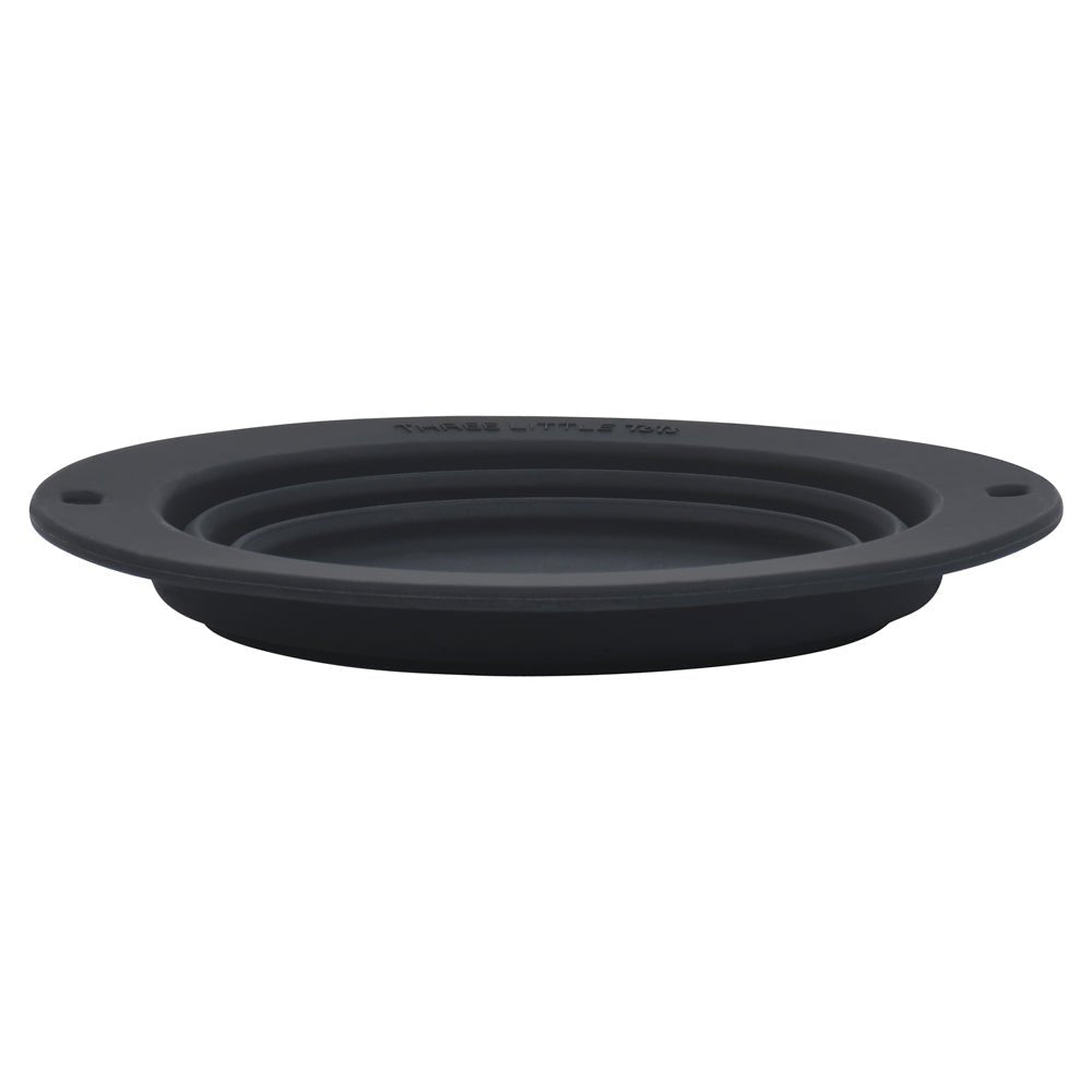 Three Little Tots Black Collapsible Bowl for Travel or Home - 