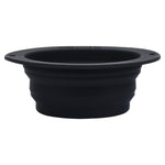 Three Little Tots Black Collapsible Bowl for Travel or Home - 
