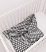 Little Mae & Co Black Gingham Crib Quilted BlanketEveretts Place