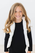 Mila & Rose ® Black L/S Ruffle Tee - 