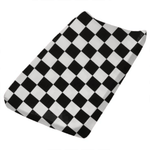 Little Mae & Co Black Race Checkered Changing Pad Cover - 