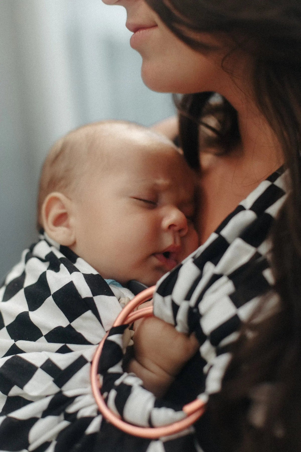Little Mae & Co Black Race Ring Sling Carrier - 