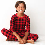 Bestaroo Black & Red Plaid Pajama - 