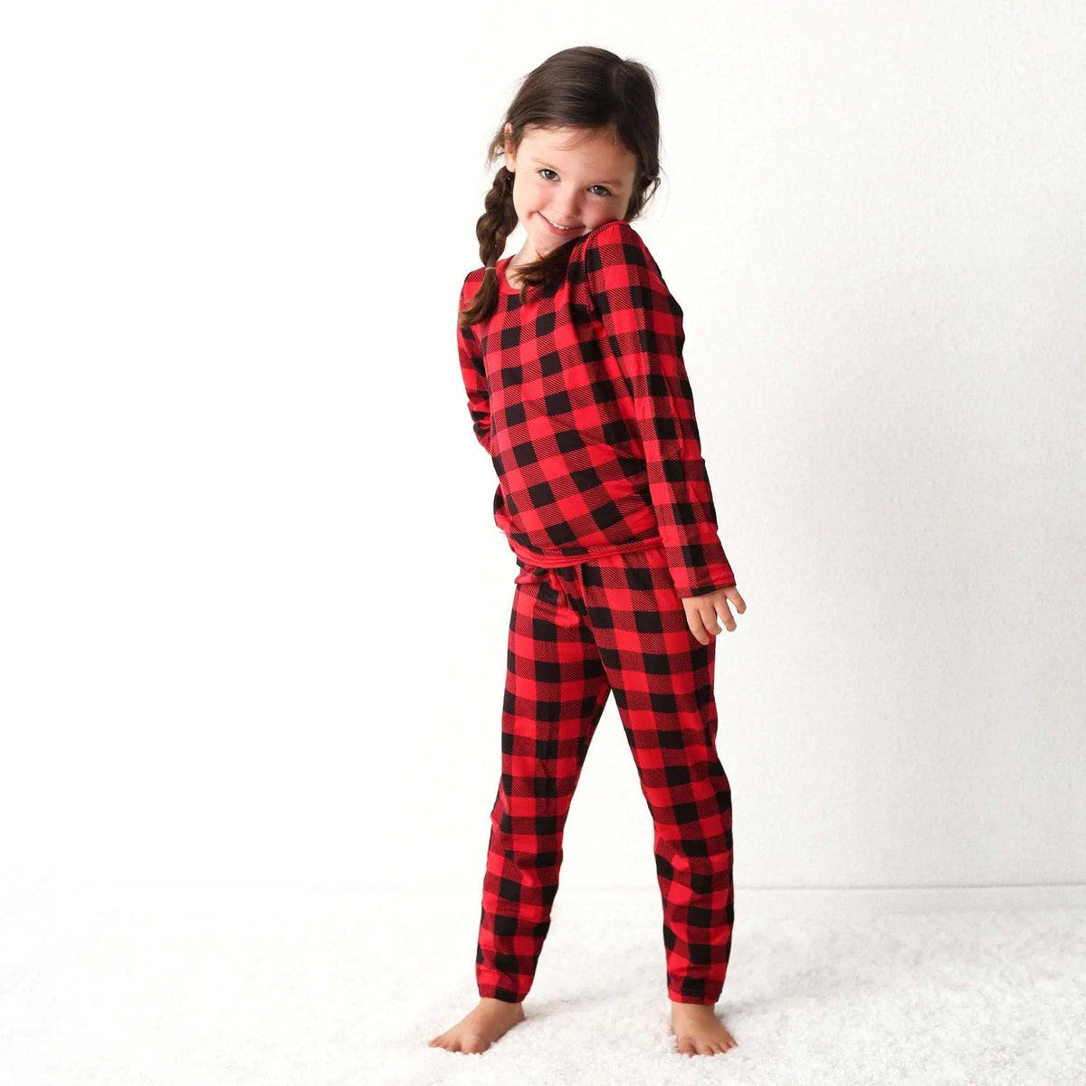 Bestaroo Black & Red Plaid Pajama - 
