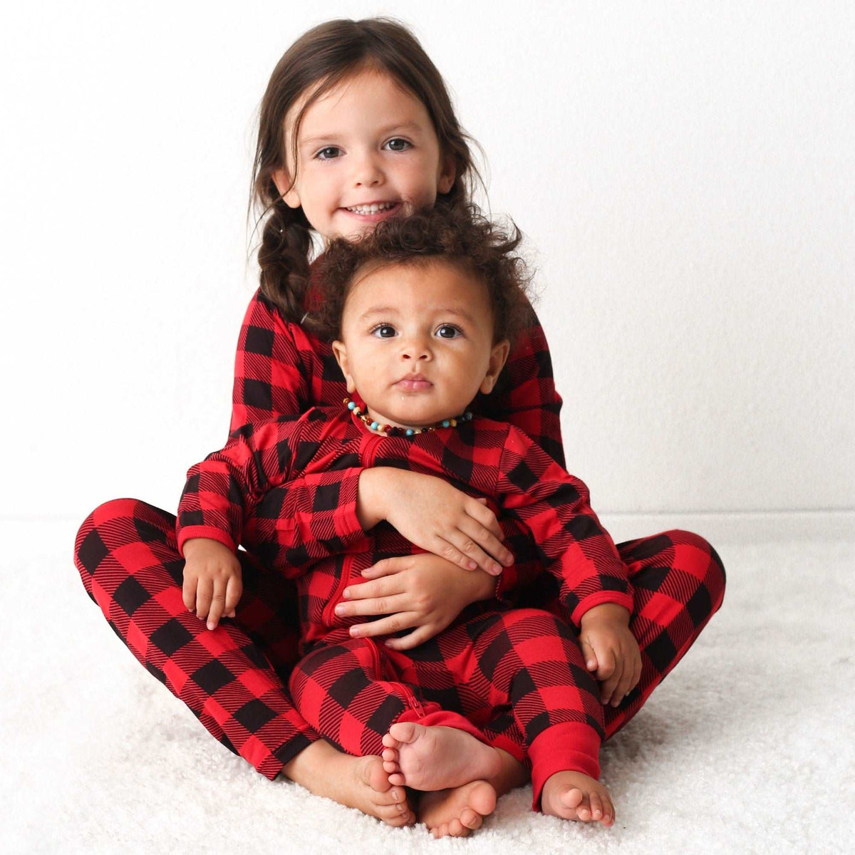 Soft Modal Spandex Toddler Romper - Plaid by Bestaroo