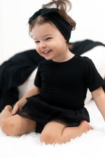 DREAM BIG LITTLE CO BLACK RIB DREAM TUTU BODYSUIT DRESSEveretts Place