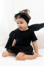 DREAM BIG LITTLE CO BLACK RIB DREAM TUTU BODYSUIT DRESSEveretts Place