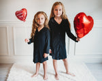 DREAM BIG LITTLE CO BLACK RIB GIRL'S DREAM GOWNEveretts Place