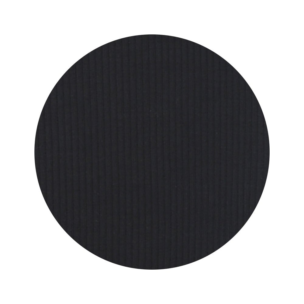 Three Little Tots Black Ribbed Knotted Baby Gown - 