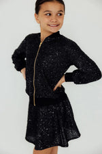 Mila & Rose ® Black Sequin Twirl Skort - 