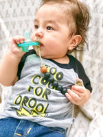 Three Little Tots Black Silicone Beaded Pacifier Clip Holder - 