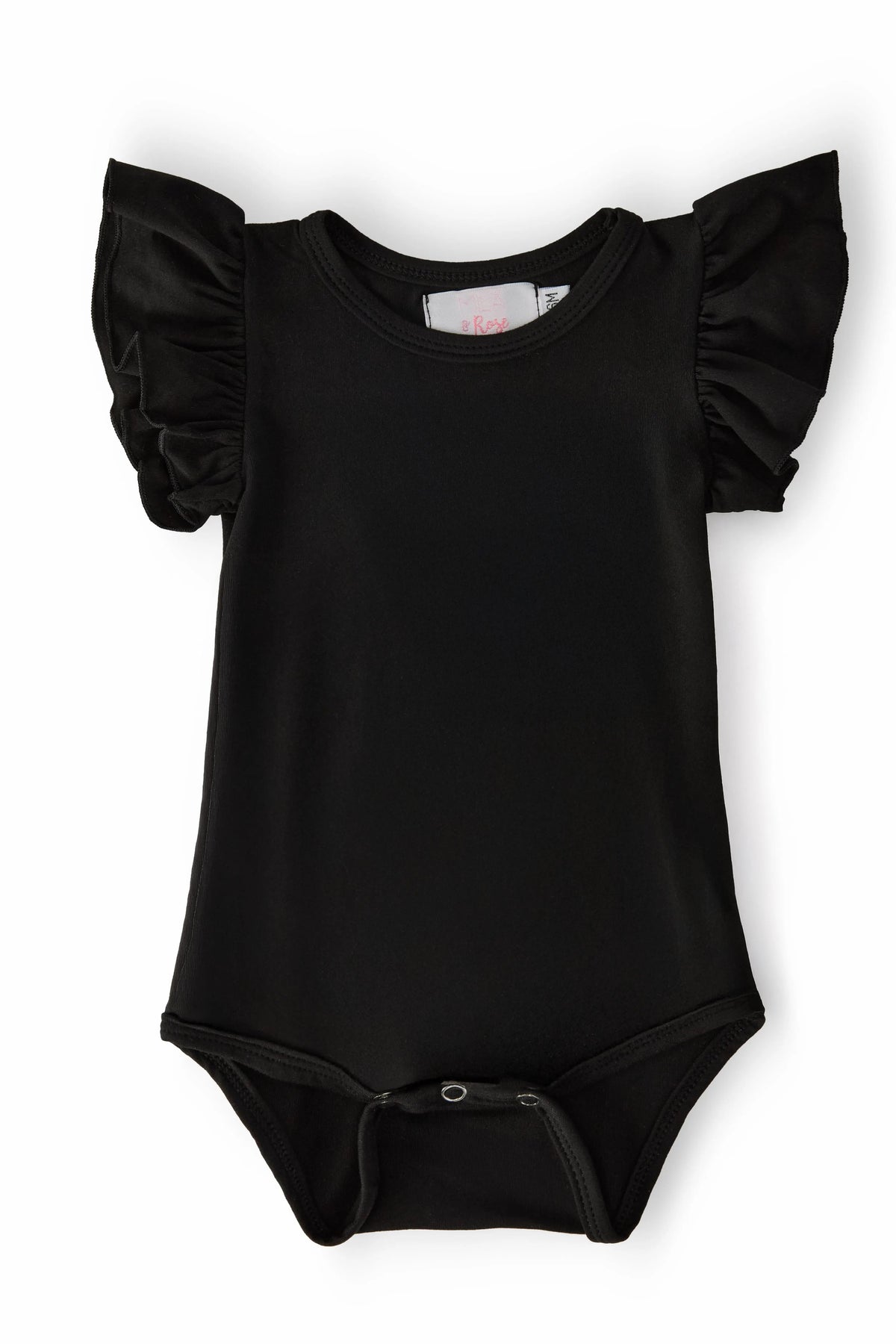 Black S/S Flutter Bodysuit - Baby & Toddler Clothing, Swimwear, Clothing | Everetts Place