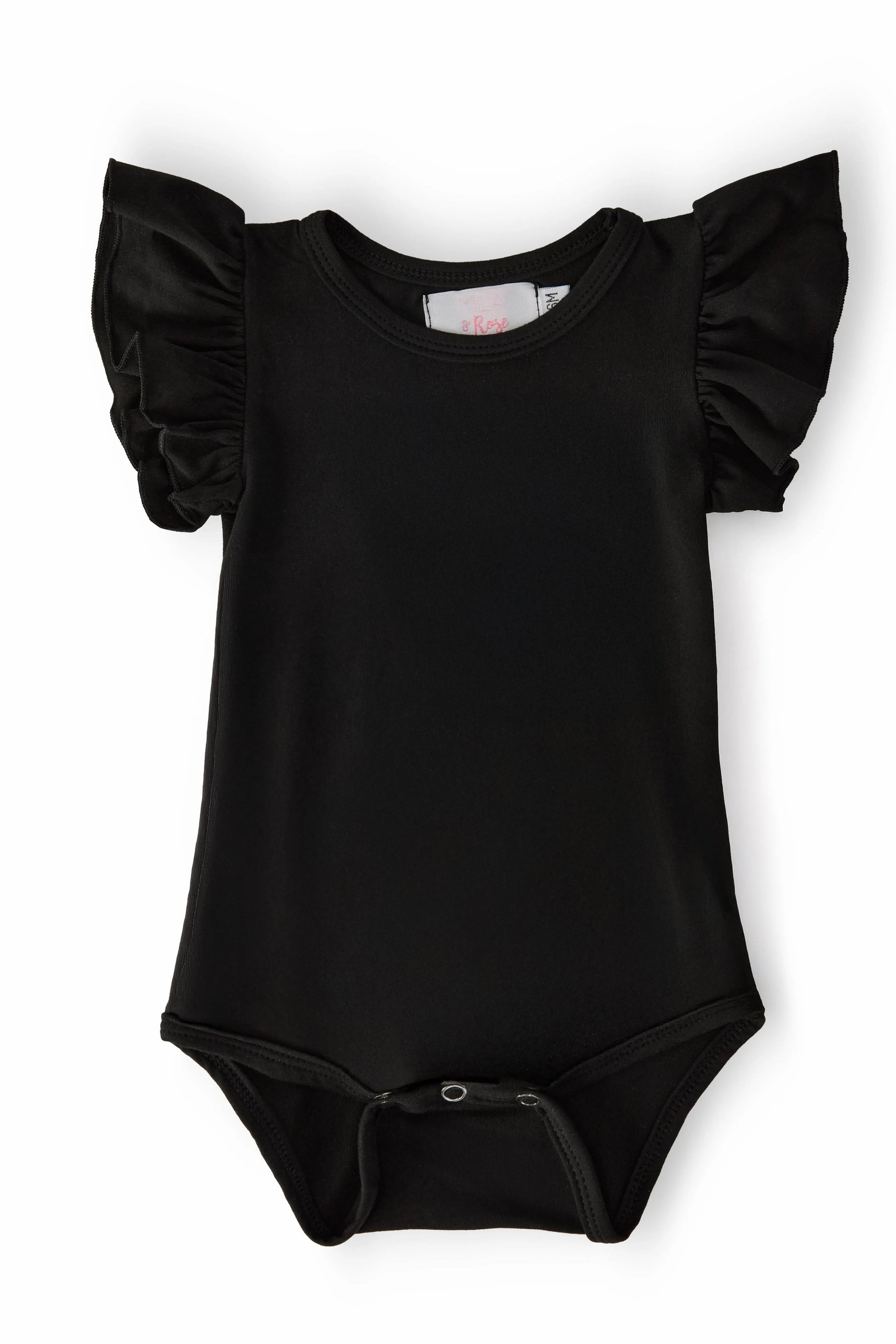Black S/S Flutter Bodysuit - Baby & Toddler Clothing, Swimwear, Clothing | Everetts Place