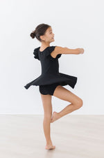 Mila & Rose ® Black S/S Twirl Leotard - 
