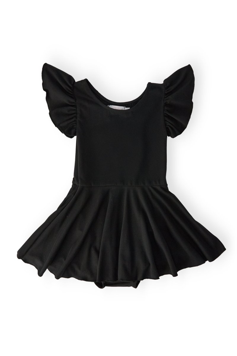 Mila & Rose ® Black S/S Twirl Leotard - 