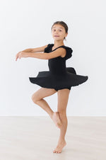 Mila & Rose ® Black S/S Twirl Leotard - 