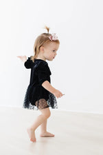 Mila & Rose ® Black Velvet Tutu Bodysuit - 