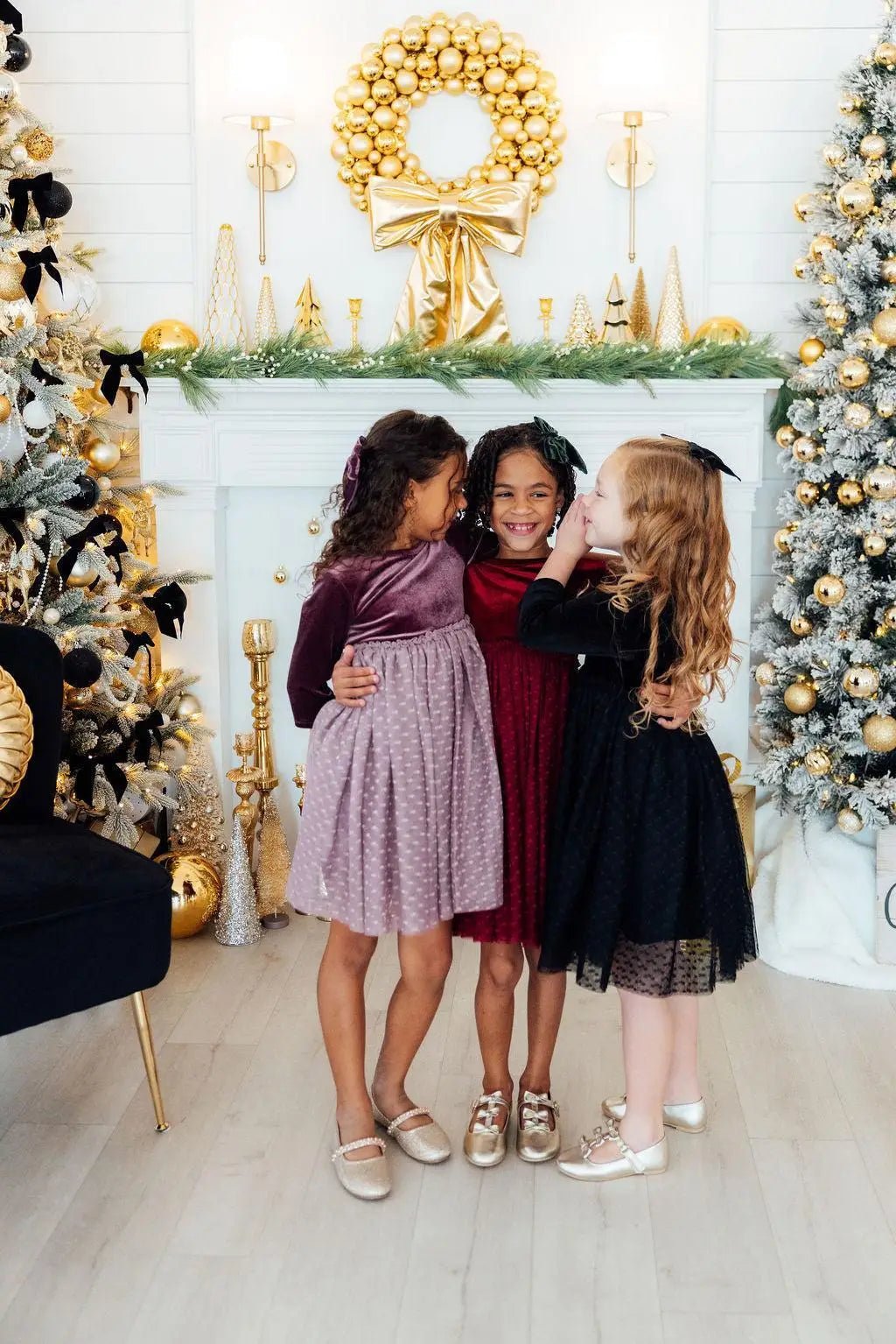 Mila & Rose ® Black Velvet Tutu Dress for Girls with Scoop Back and Ballet Neckline - 