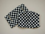 Little Joy Co. Black & White Checkered Highchair Cushion - Wipeable Stokke Tripp Trapp Cover - 